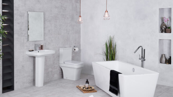 Płytki łazienkowe imitujące kamień – Metoda na elegancką łazienkę